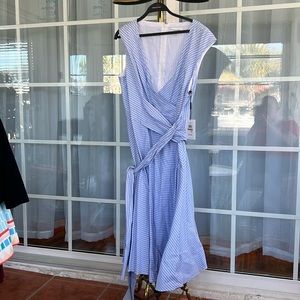 NWT CK BLUE STRIPED SUMMER DRESS